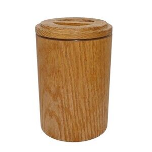Cornwall Soft Touch Oak Wood Grain Kitchen Canister Container USA